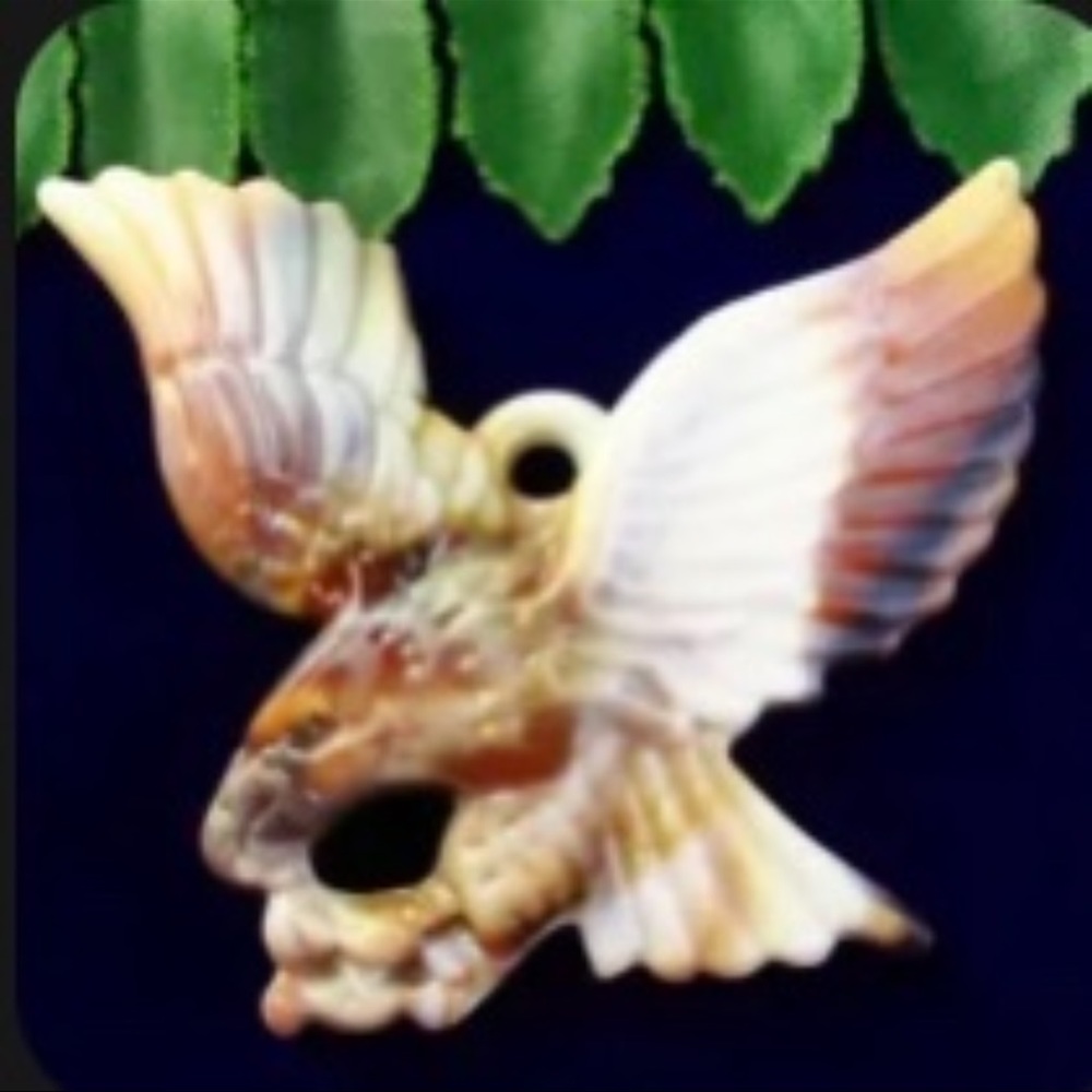 Imitation Bone eagle pendant